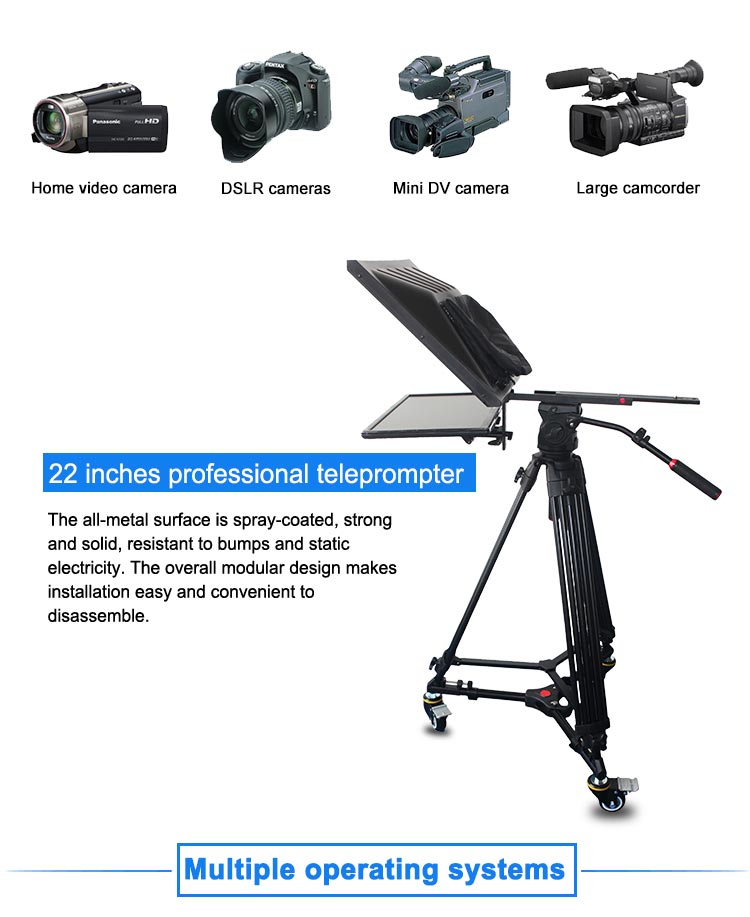 TV Broadcast 22" Studio Professional Teleprompter (图6)