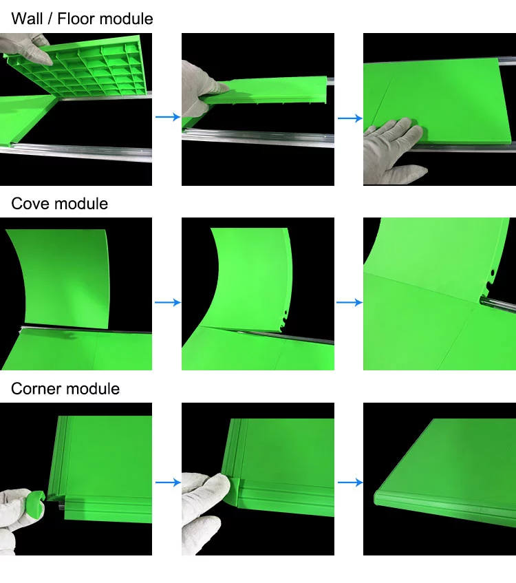 Photo video studio blue/ green screen collapsible chroma key background (图7)