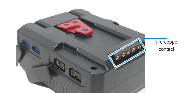 14.8v video camera battery V-mount battery 130Wh with V mount interface (图6)